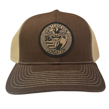 Load image into Gallery viewer, HunterSeven Leather Logo Trucker Hat